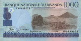 Rwanda  P27.a 1,000 Francs 1998