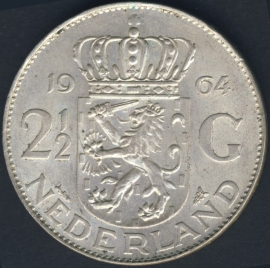 Sch.1100 Zilver 2½ Gulden 1964