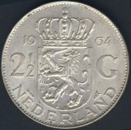 Sch.1100 Silver 2½ Gulden 1964