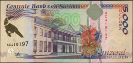 Suriname  PLS21.8/ELM 5.000 Gulden 1997