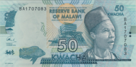 Malawi B157.c 50 Kwacha 2014-Present