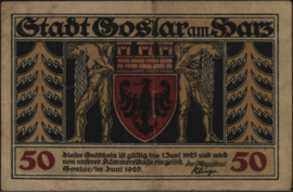 Duitsland - Noodgeld - Goslar Grab: 455 50 Pfennig 1920