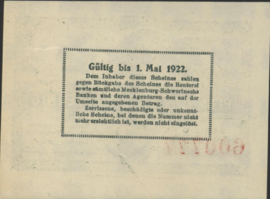 Germany - Emergency issues - Mecklenburg-Schwerin  Grab. M21.2 50 Pfennig 1922 (No date)