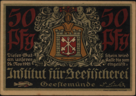 Germany - Emergency issues - Geestemünde Grab. 412.1 50 Pfennig 1921