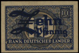 Germany - Allied occupation  P12 10 Pfennig 1948 (No Date)