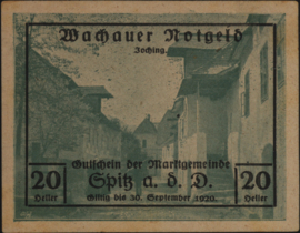 Oostenrijk - Noodgeld - Wachauer Notgeld KK. 1122 20 Heller 1920 (No date)