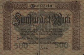 Duitsland - Noodgeld -  Zwickau 5360.b 500 Mark 1922