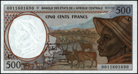 Central African States - Congo-Brazzaville P101C.g 500 Francs 2000