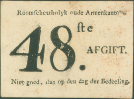 Zonder plaatsaanduiding, Roomschcatholyk oude Armenkantoor   PL1135 48 ste AFGIFT (No date)