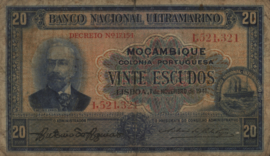 Mozambique P85 20 Escudos 1941