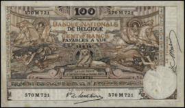 België  P78.a 100 Francs 1914