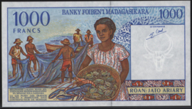 Madagascar P76/B312 1.000 Francs 1994 (No date)