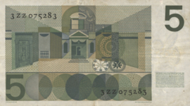 Netherlands PL22.d1 5 Gulden 1966 Fill-in series