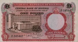 Nigeria P8.a 1 Pound 1967