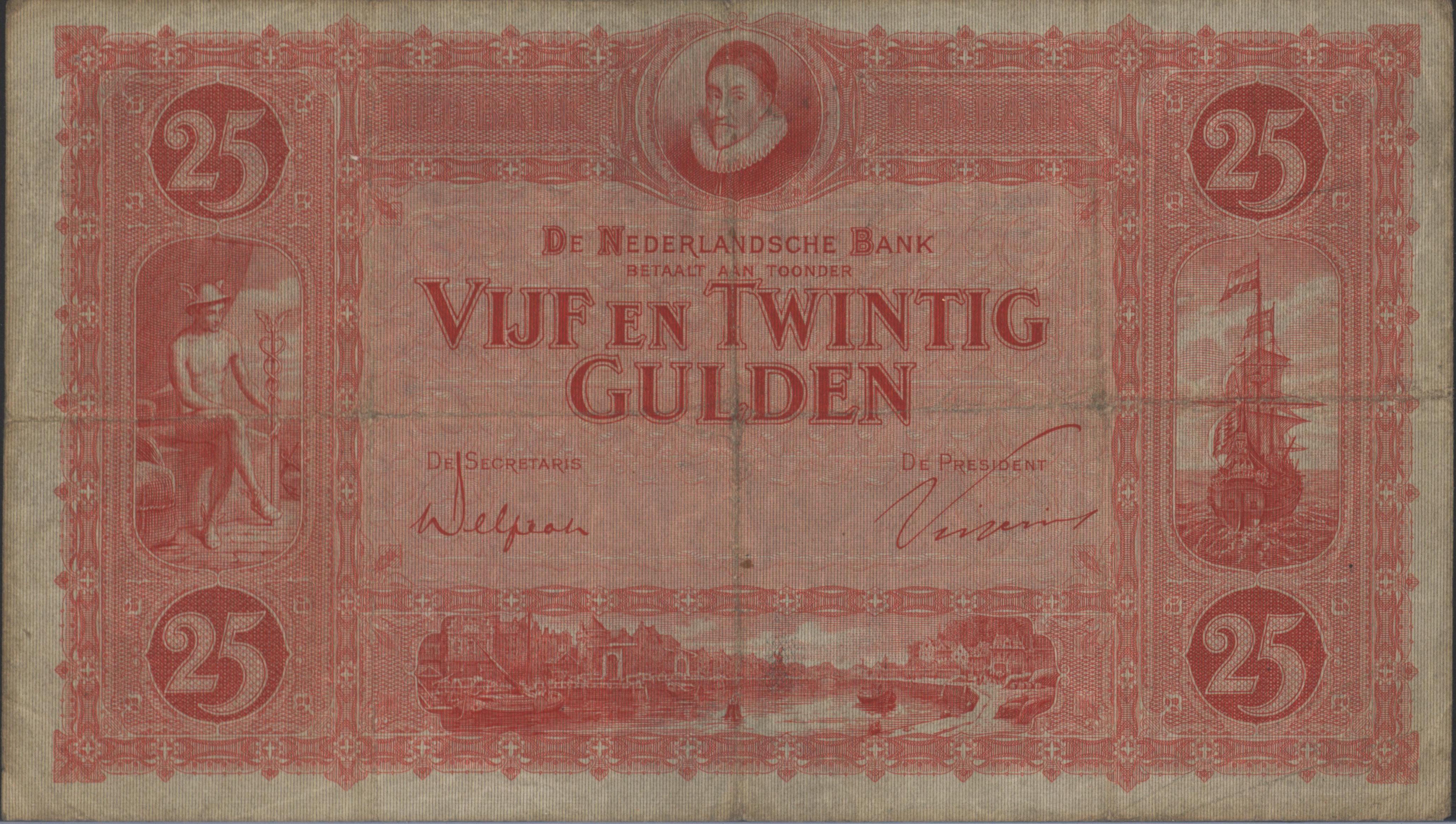 Nederland  PL60.b 25 Gulden 1930