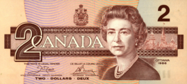 Canada  P94.c 2 Dollars 1986