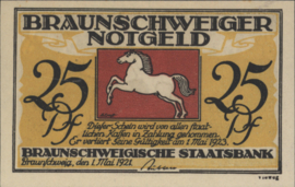Duitsland - Noodgeld - Braunschweig Grab/Mehl.:155.1.d 25 Pfennig 1921