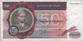 Zaïre (Congo Kinshasa)  P25.a 50 Zaïres 1980