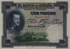 Spanje  P69.c 100 Pesetas 1925