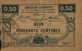 France - Emergency - Avesnes JPV-59.188 50 Centimes (No date)