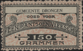 België - Noodgeld - Drongen   NL0.Roze op wit 150 Grammen 1914-'18 (No date)