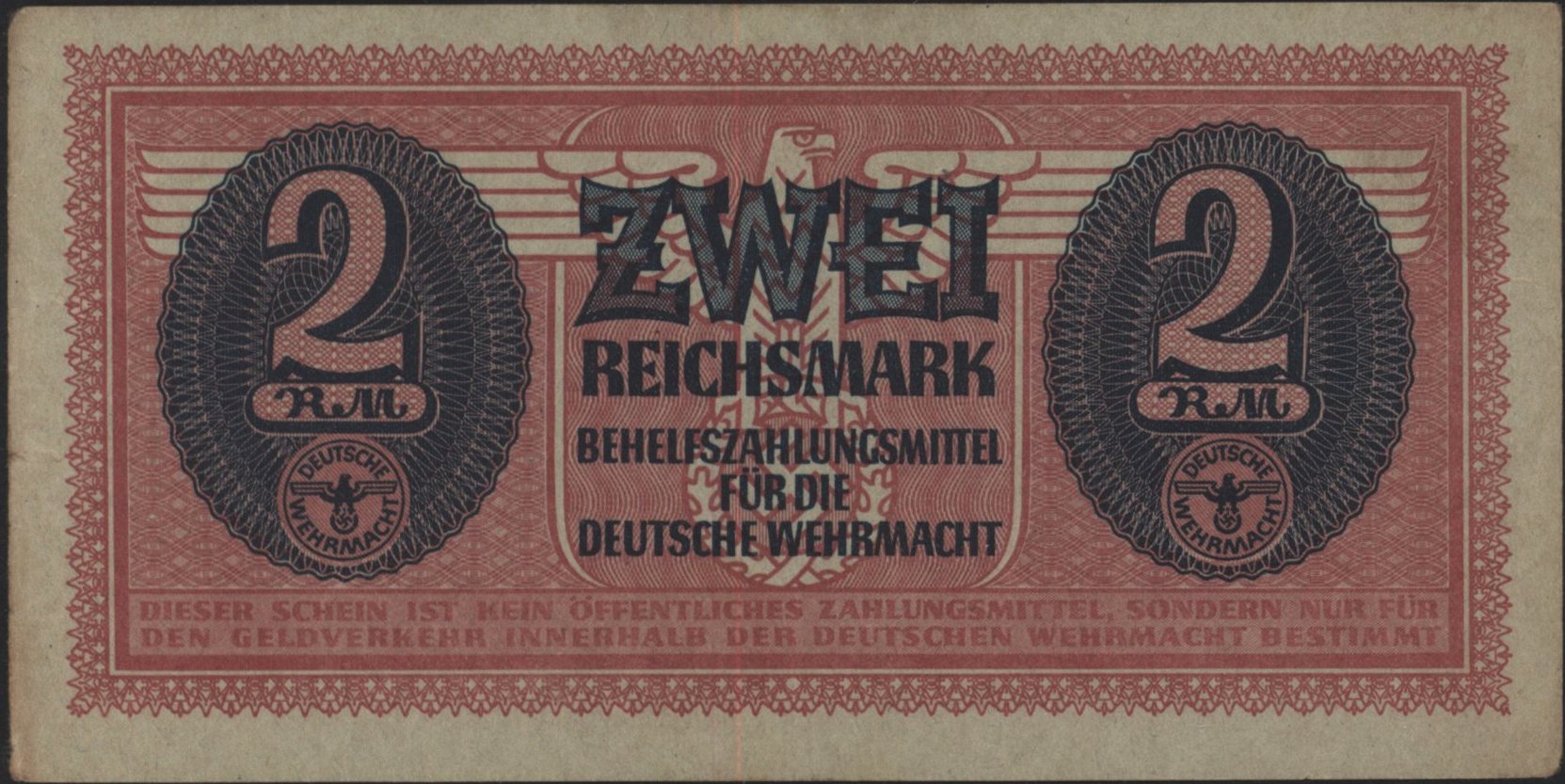 Duitsland - Wehrmacht   DWM:7 2 Mark 1942 (No Date)