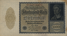 Duitsland Ros.069b 10.000 Mark 1922 DEU78b