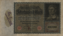 Duitsland P70 10.000 Mark 1922-01-19 Ros.068.a DEU-76