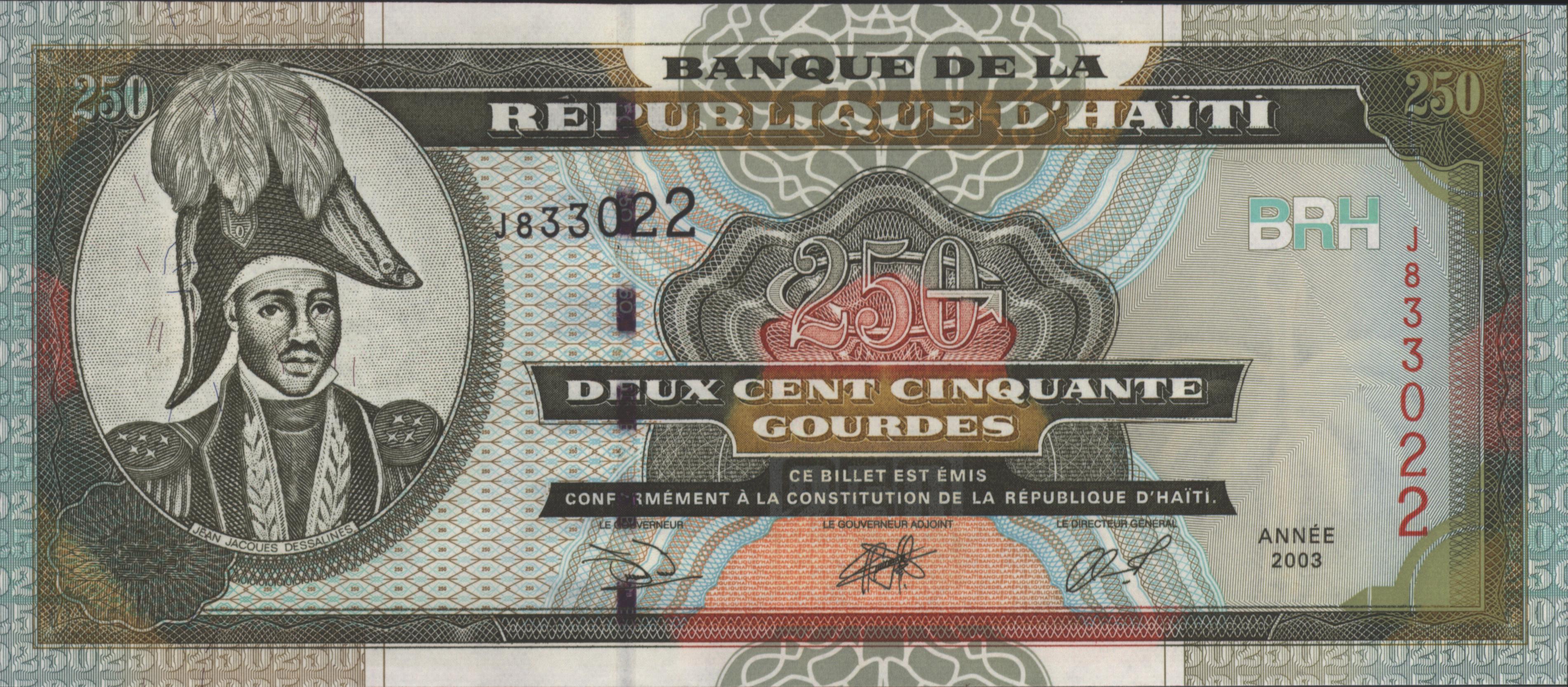 Haiti P269 250 Gourdes 2003