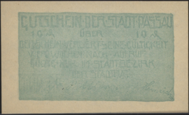 Germany - Emergency issues - Passau Grab. P7.11 10 Pfennig 1920 (No date)