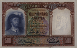 Spain  P84 500 Pesetas 1931