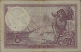 Frankrijk  P72 5 Francs 1933