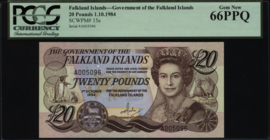 Falklands  P15 20 Pounds 1984