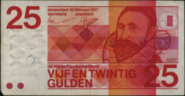 Nederland - Bankbiljet  PL70.b2 25 Gulden 1971