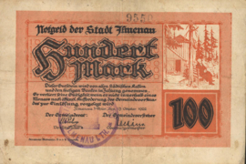 Duitsland - Noodgeld -  Ilmenau 2190.2.a 100 Mark 1922