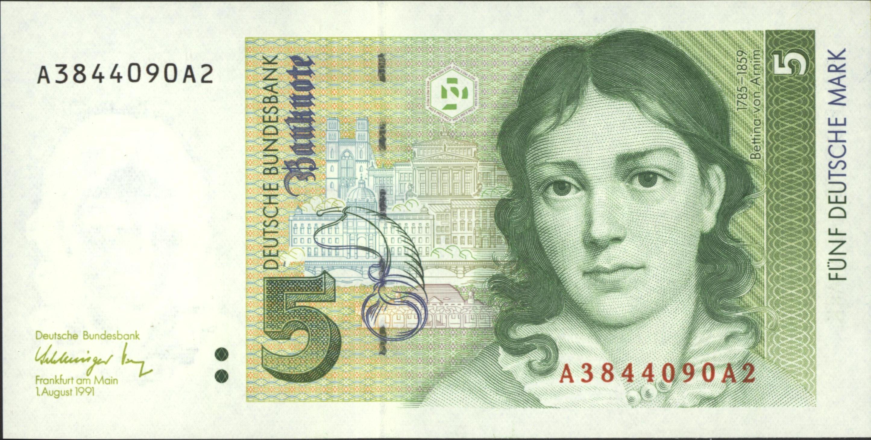 Duitsland - BRD  P37.a 5 Deutsche Mark 1992