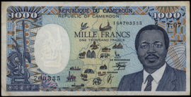 Cameroun  P26 1,000 Francs 1990