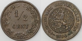 Nederland Sch.726 1/2 Cent 1884