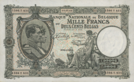 België P110.c 1.000 Francs / 200 Belgas 1928-1939