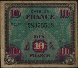 Frankrijk P116 10 Francs 1944