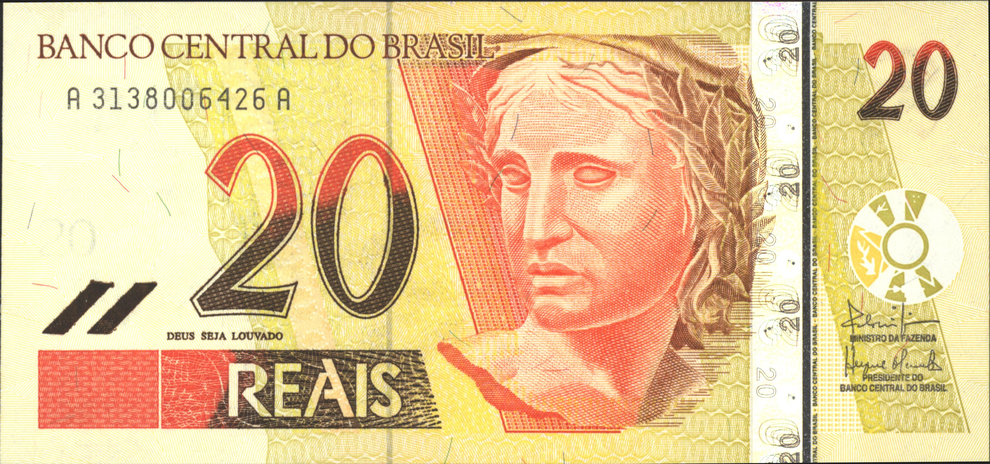 Brazilië P250 20 Reais 2002 (No date)