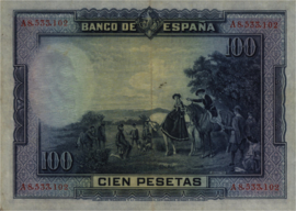 Spain  P76.a 100 Pesetas 1928