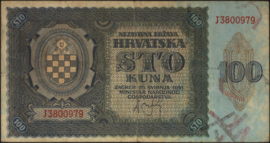 Kroatië   P2 100 Kuna 1941