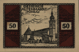 Oostenrijk - Noodgeld - Altenmarkt  KK.:31 50 Heller 1920
