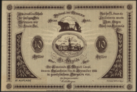 Oostenrijk - Noodgeld - St. Aegidi KK875 10 Heller 1920