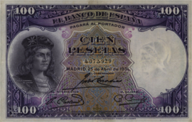 Spanje  P83 100 Pesetas 1931