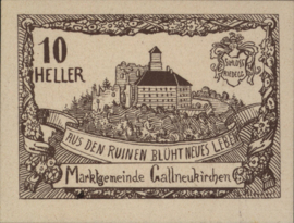 Oostenrijk - Noodgeld - Gallneukirchen K.K.: 218 10 Heller 1920