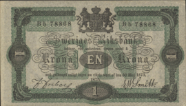 Zweden   P1.b 1 Krona 1875