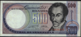 Venezuela  P67/B336 500 Bolivares 1990
