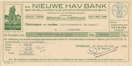 Nederland, Schiedam, Verzekeringspolis, Polis en nota, 1935